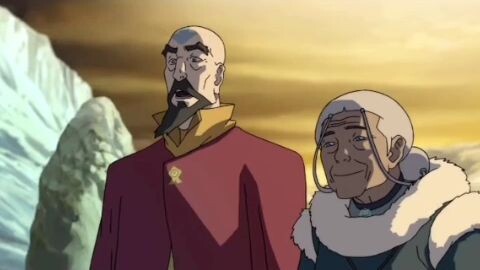 moment Avatar Korra mengembalikan pengendalian bumi milik Lin. Merinding moment