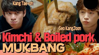 kimchi always perfect match with boiled prork!😋