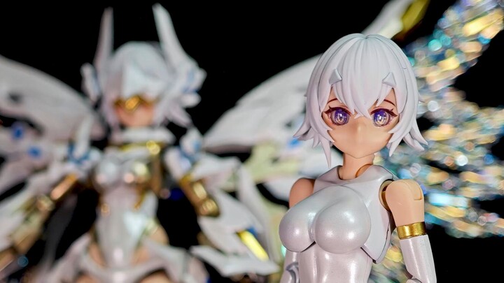 Titanium sprayed fantasy white dragon knight Galahad nuclear gold reconstruction 1:12 assembly machi