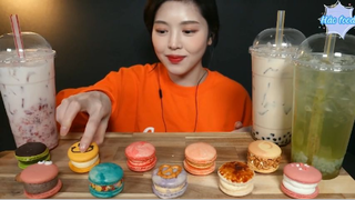 Macaron đủ vị và đồ uống cỡ khổng lồ 1 #anngonmoingay