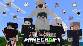รีวิวแอดออน "มหาเวทย์ผนึกมารสุดเจ๋ง" ใน Minecraft มือถือ?🔥 (Jujutsu Kaisen) | Minecraft รีวิว Addon
