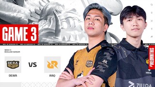 DEWA UNITED ESPORTS vs RRQ HOSHI | Regular Season Week 5 Day 2 | Game 3 | #MPLIDS13