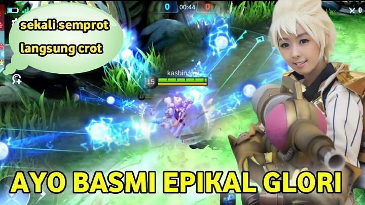 BASMI TIER EPIK.. pakai hero ini ...