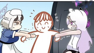 抢sensei的二人［C/H的碧蓝档案小漫画］