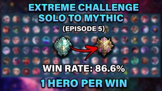 Solo To Mythic: Only One Hero Per Victory - High WR (Ep. 5) | MLBB