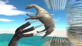 Stabbed With Therizinosaurus Claw - Animal Revolt Battle Simulator