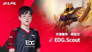 Khoảnh Khắc Siêu Sao: EDG.Scout - Hoàng Đế Shurima, Azir | Playoffs LPL Mùa Xuân 2022