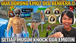 BORONG EMOTE OLD BENDERA DAN TINJU KUALITAS 2 JUTA !! SOLO SQUAD 25 KILL !!