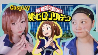 Cosplayเป็นอุราระกะ จากMy hero academia