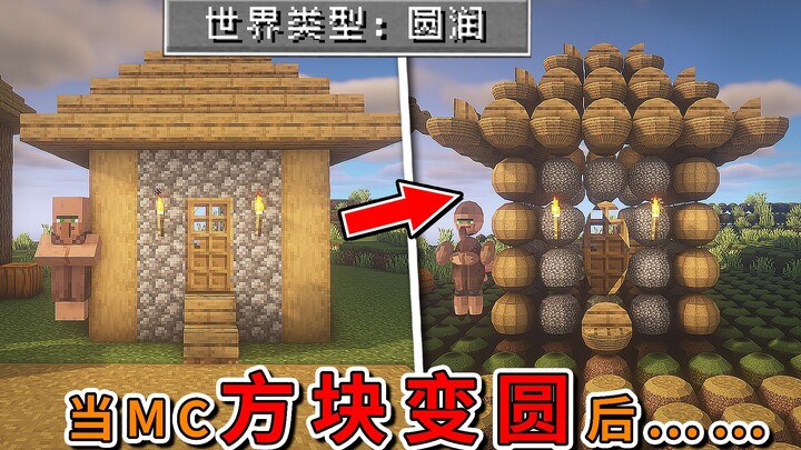 Kamu bilang ini MC?! Para pemain lama murka! Seluruh dunia cuma berbentuk bulat![Minecraft]