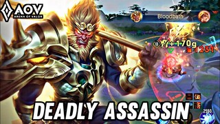 AOV : WUKONG GAMEPLAY | DEADLY ASSASSIN - ARENA OF VALOR LIÊNQUÂNMOBILE ROV