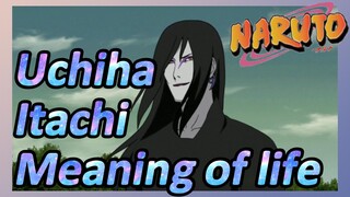 Uchiha Itachi Meaning of life