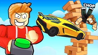 ROBLOX CHOP AND FROSTY COMPLETE LAMBO JENGA CHALLENGE