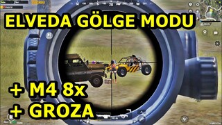 ELVEDA GÖLGE MODU ! M24  GROZA  GÜCÜ SOLO SQUAD PUBG MOBİLE