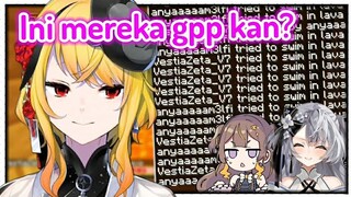 Kaela sampai heran sama Zeta dan Anya yang jatoh terus ke lava..