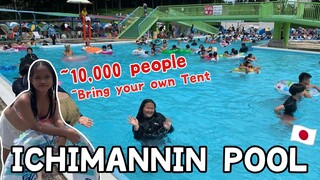 IGASHIRA PARK ICHIMANNIN POOL (10,000 PEOPLE 🏊🇯🇵) ANG DAMING SHOTI 😂