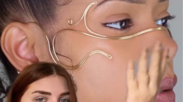 Such a creative makeup look—I initially thought it would be a disaster.