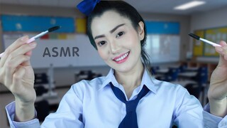 ASMR ไทย แอบแคะหู นวดหู ปั่นหู ให้เพื่อนในห้องเรียน 👂🏻ASMR Student Ear Cleaning and Masssage