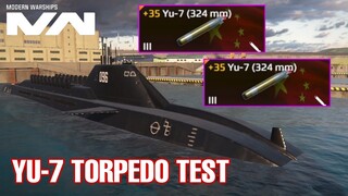 Modern Warships: YU-7 new torpedo. test gameplay.