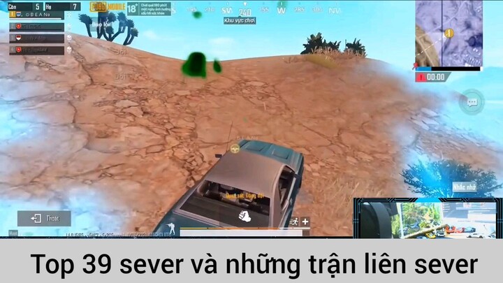lọt vào top 39 sever và những trận liên server