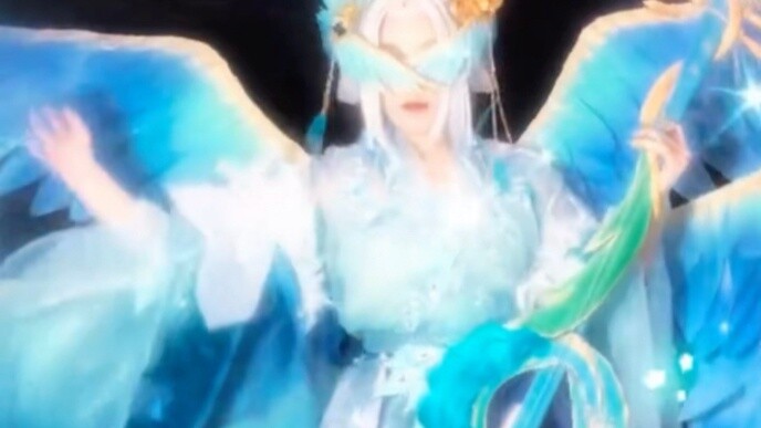 Make a blue phoenix with bare hands!