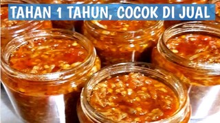 RESEP SAMBEL TERI MEDAN BOTOLAN || UNTUK JUALAN/STOCK BUAT SAUR & BUKA PUASA.