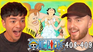 LUFFY IS LIVING OUR DREAMS!! - One Piece Episode 408 & 409 REACTION + REVIEW!
