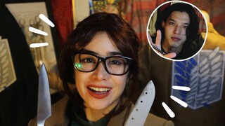 ASMR Hange Stabs You & Levi Sketches You (Attack on Titan)