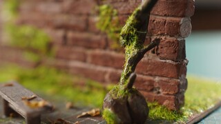 [Old Wall with Red Bricks] Miniature Scene