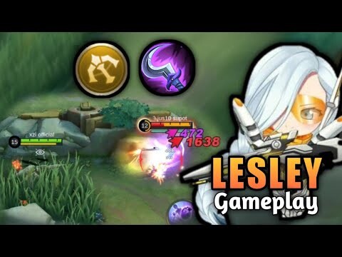 Goldlane Lesley NEW OP ITEM & EMBLEM | Lesley Best Build 2022 | Mobile Legends