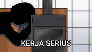 animasi mister enterprise kerja serius