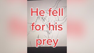 POV: A monster fell asleep near his prey ... (repost because tiktok deleted it) fyp foryou foryoupage monster manga draw repost