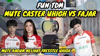 MUTE CASTER UHIGH VS FAJAR || MUTE KAGUM MELIHAT FREESTYLENYA UHIGH