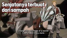 Senjata pamungkasnya terbuat dari kumpulan sampah. (Gachiakuta).