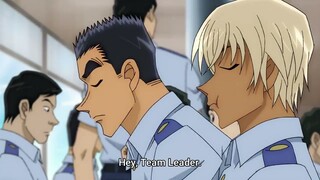 How did the Team Leader reacted with the question about Furuya? [Detective Conan 1038]