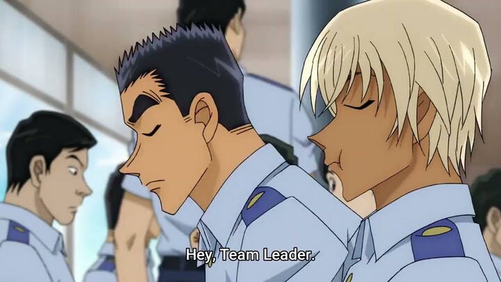 How did the Team Leader reacted with the question about Furuya? [Detective Conan 1038]