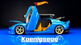 JDP Modification Hot Wheels - Koenigsegg Gemera HyperCar Widebody Kit - Jakarta Diecast Project