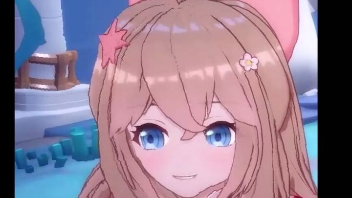 【嘉然】发现水波特效后玩麻了的然然