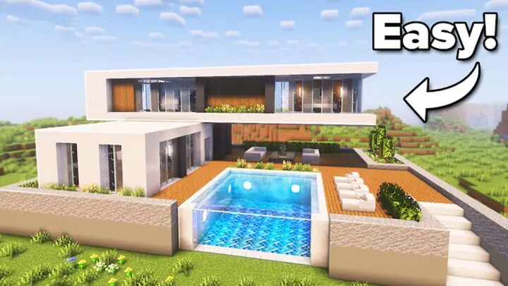 Minecraft Tutorial: How to Build a Massive Modern House 🏠