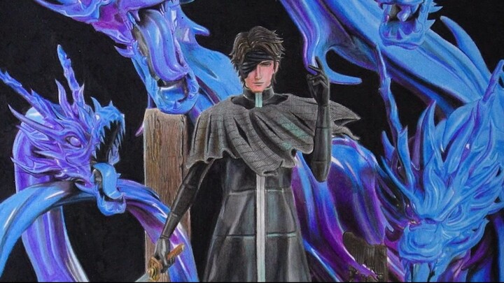 Drawing Aizen Sōsuke of bleach