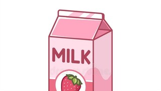 Drinking Strawberry Milk 🍓🥛