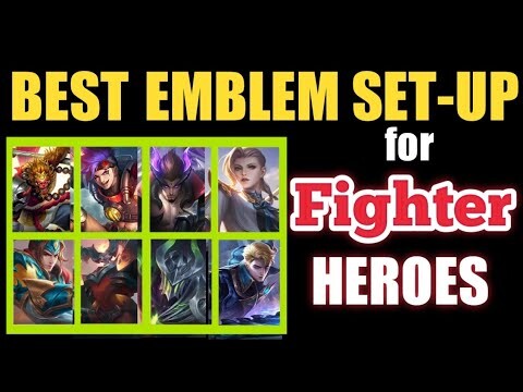 BEST EMBLEM SET-UP for Fighter heroes | MLBB |