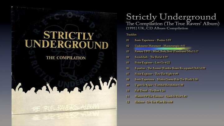 Strictly Underground (1991) The Compilation (The True Ravers' Album) [CD Album]