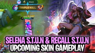 Selena S.T.U.N Skin & S.T.U.N Recall Gameplay (Prediction Skills) Mobile Legends Bang Bang