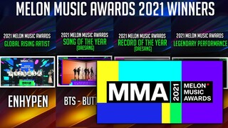 MELON MUSIC AWARDS 2021 WINNERS