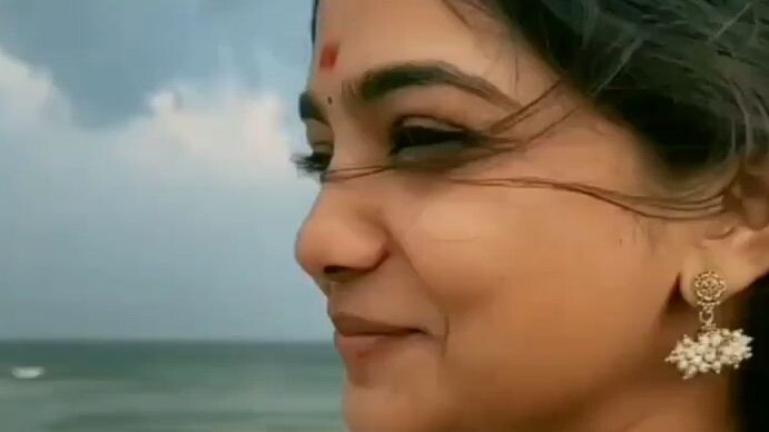 Indian girl on beach ⛱️