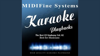 Crazy for You ((Originally Performed by Madonna) [Karaoke Version])