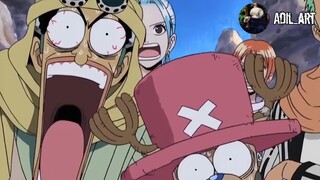 Luffy bawa masalah ❌  Luffy bawa daging ✅