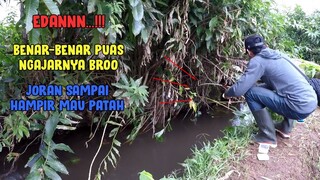 EDANN..!! SAMPE KALANGKABUT DIHAJAR IKAN SEGEDE INI || Mancing Ikan Jebolan Kolam