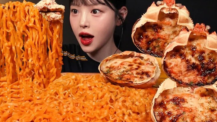 [Boki Chinese subtitles] Baked red crab with cheese and butter, rich milky flavor, you can finish it
